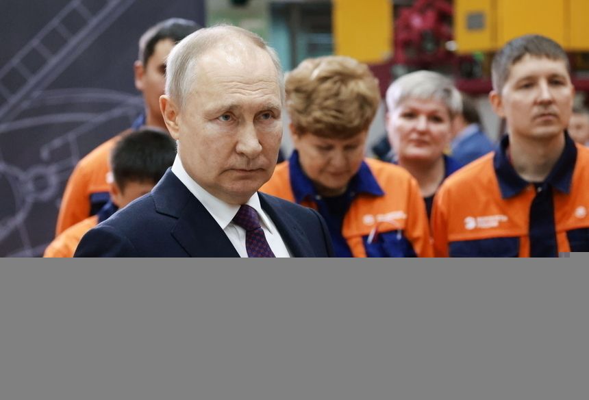 Wizyta Putina w fabryce samolotów w Buriacji