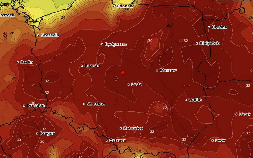 zwrotnikowa fala zalewa Polskę
