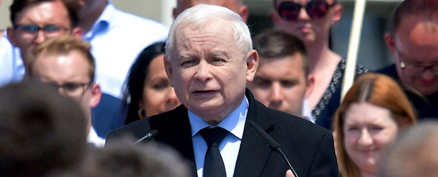 Kaczyński w Bogatyni