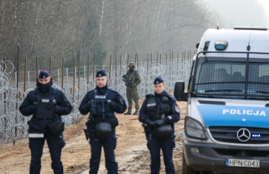 policja na granicy