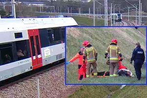 Gdańsk. Pociąg zatrzymany, akcja ratunkowa