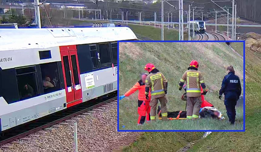 Gdańsk. Pociąg zatrzymany, akcja ratunkowa