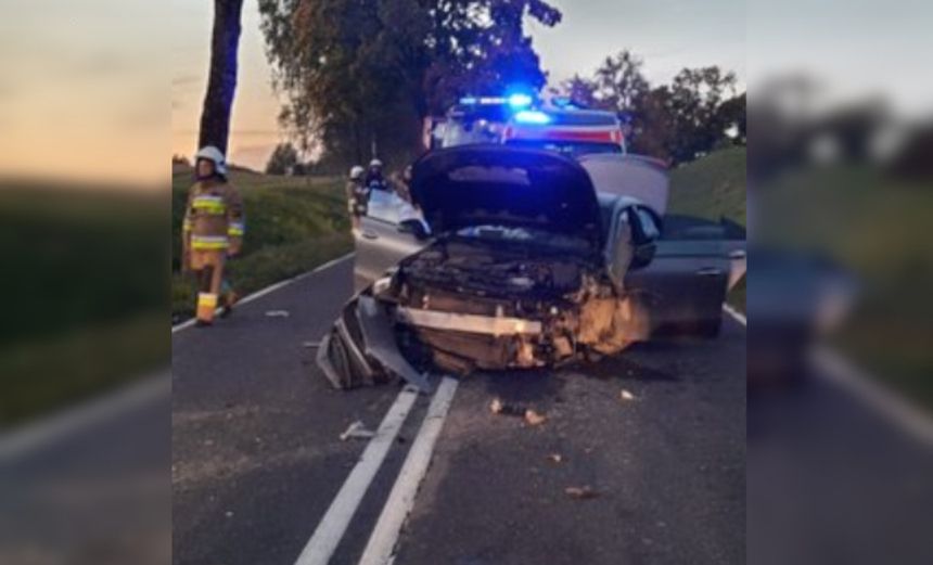 Wypadek pod Olsztynem