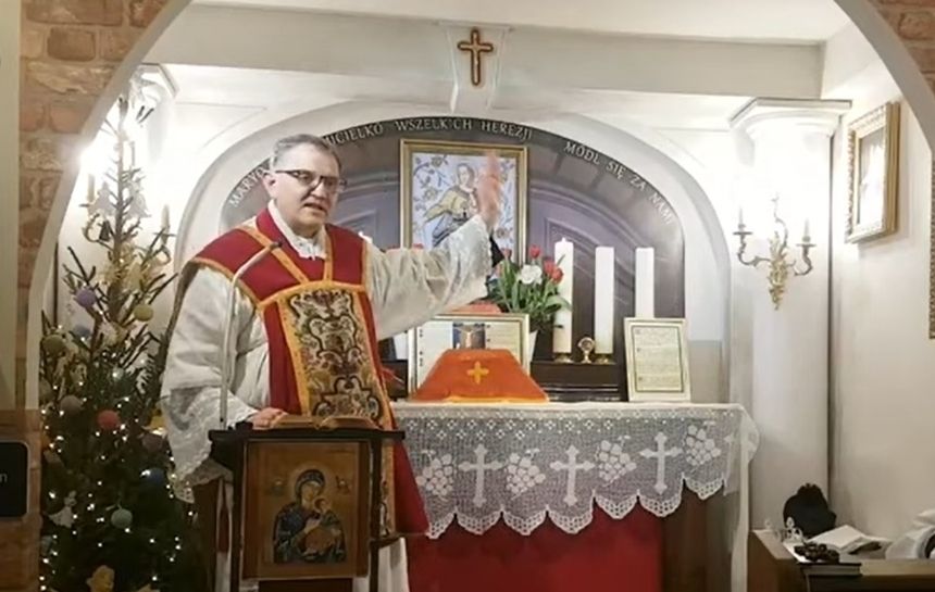 Jedno z kazań ks. Michała Woźnickiego