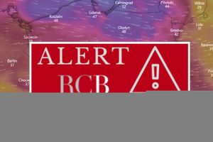 Alert RCB, wiatr w Polsce