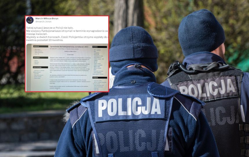 Problemy z wypłatami w policji