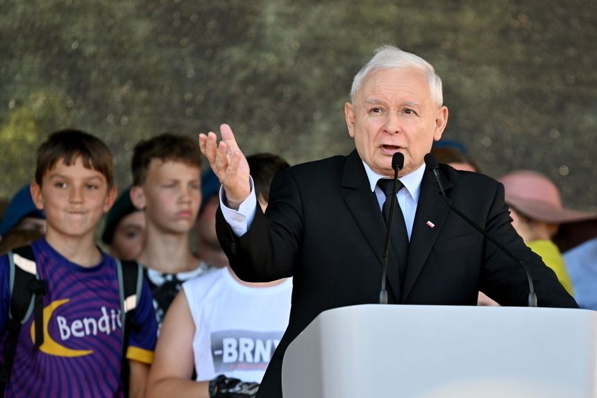 Kaczyński w miejscowości Zawichost
