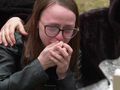 Pani Justyna, matka zmarłej Oli