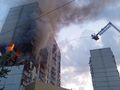 Kijów. Eksplozja w bloku