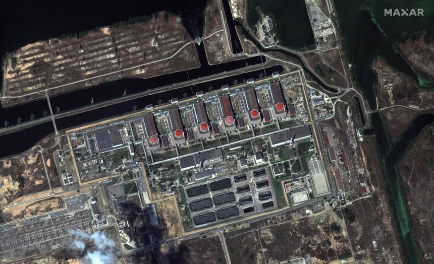 Zaporoska Elektrownia Atomowa - zdjęcie satelitarne