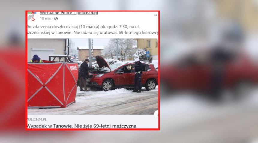 Tanowo. Wypadek
