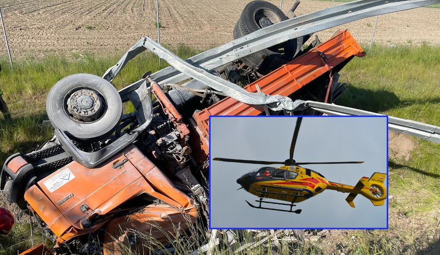 Żołędowo. Wypadek na S5
