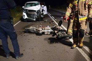 Wypadek motocyklisty w Piotrkowie Pierwszym