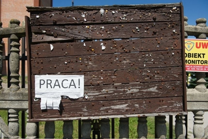 Tablica z ogłoszeniami o pracę