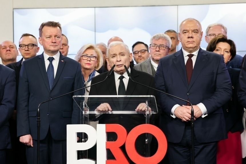 politycy PiS podczas konwencji