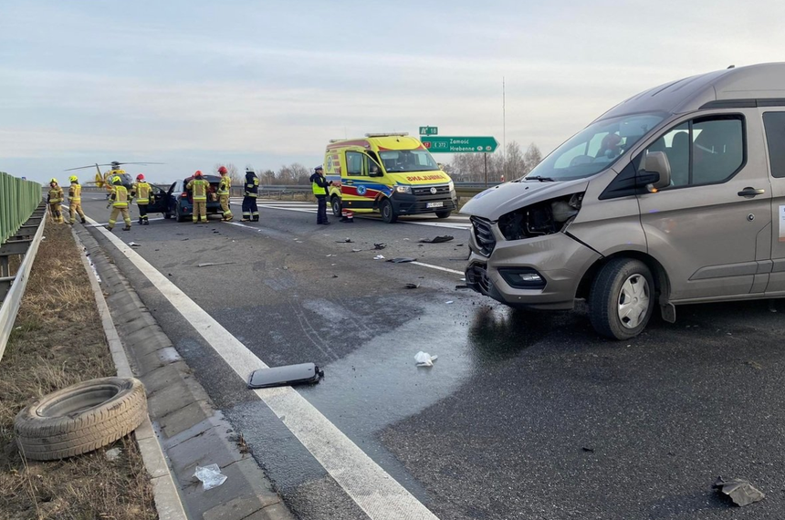 Piaski, wypadek busa
