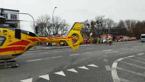 Wypadek na ul. Puławskiej w Warszawie