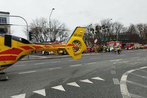 Wypadek na ul. Puławskiej w Warszawie