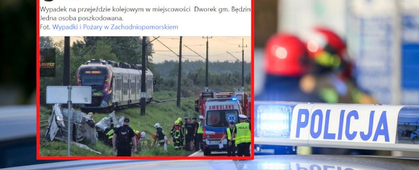 Wypadek na przejeździe pod Koszalinem