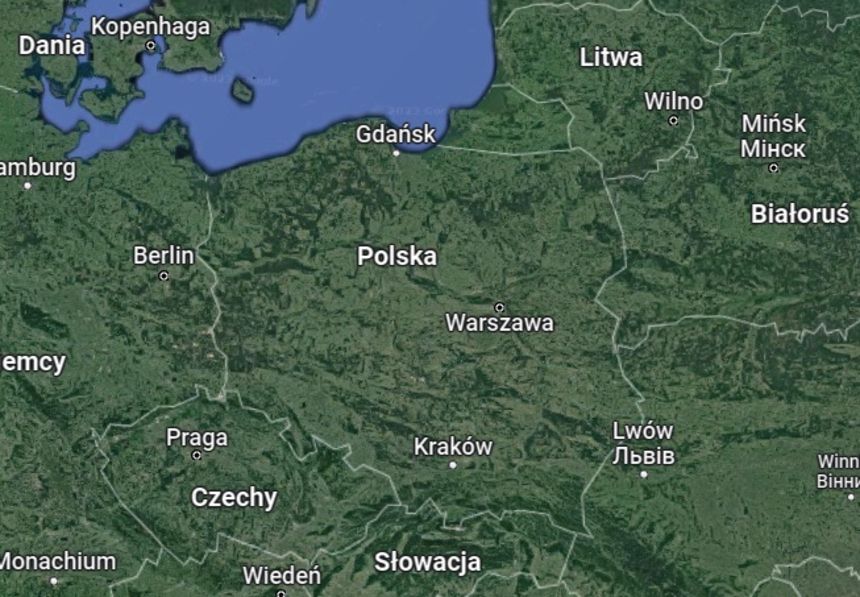 Mapa Polski