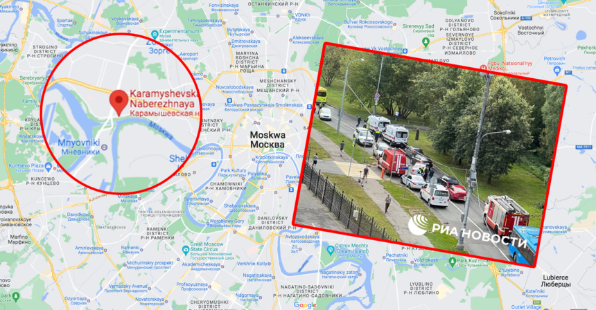 Atak dronów na Moskwę