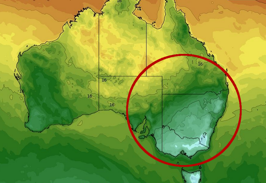 zima zmierza do Australii