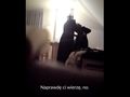 Kadr z filmu nagranego przez Irenę telefonem na plebanii