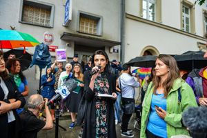 Kraków. Protest ws. pani Joanny 