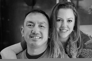 Steven Phan i jego żona Brittany