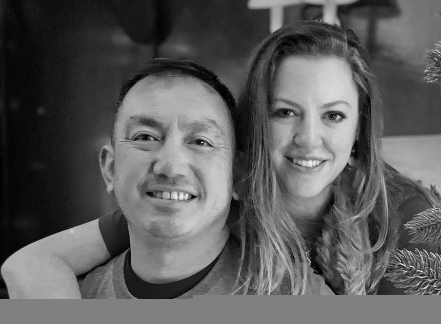 Steven Phan i jego żona Brittany