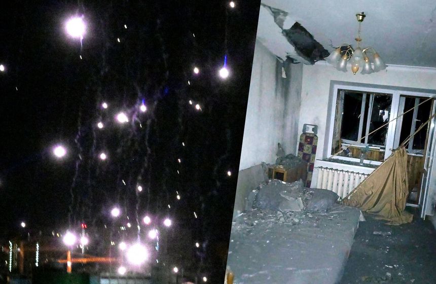 Atak dronów na Kijów