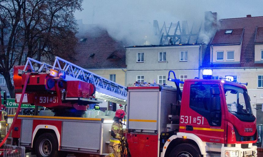 Wrocław. Pożar kamienicy