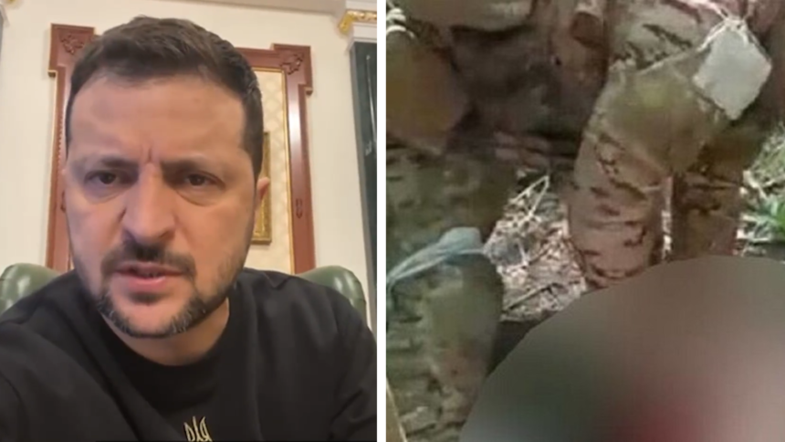 Wołodymyr Zełenski reaguje na makabryczne nagranie