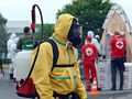 Ćwiczenia ratunkowe na wypadek skażenia w elektrowni jądrowej Zaporoże