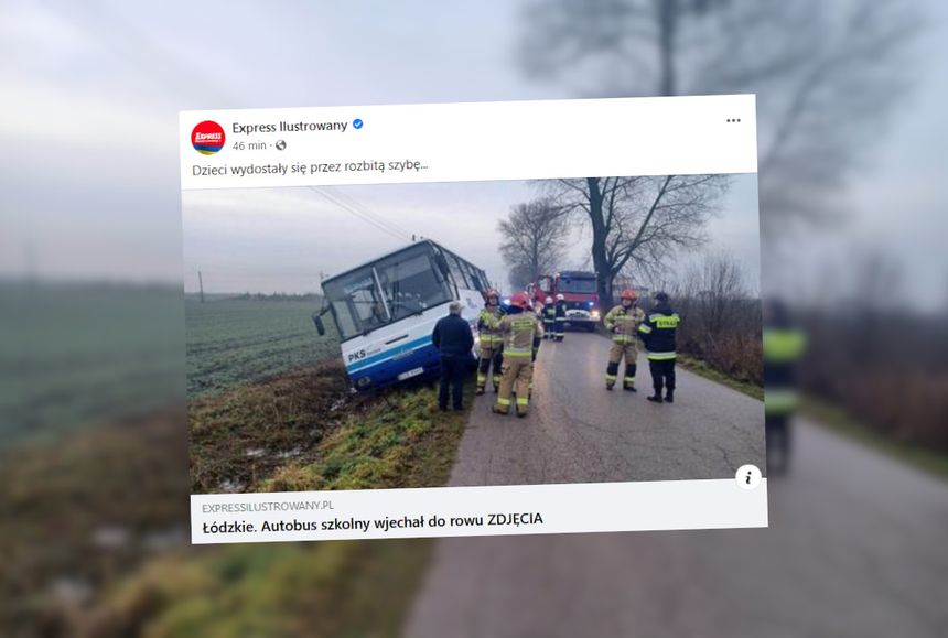 wypadek szkolnego autobusu