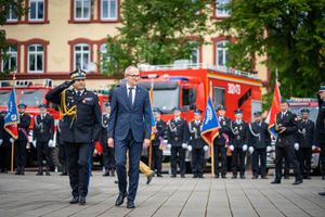 Poboży na uroczystościach w Biskupcu