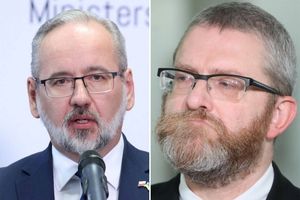 Adam Niedzielski i Grzegorz Braun