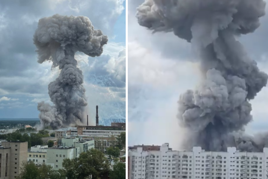 wybuch pod Moskwą
