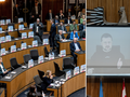 Zełenski w austriackim parlamencie