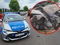 Policja na miejscu wypadku - zdj. ilustracyjne