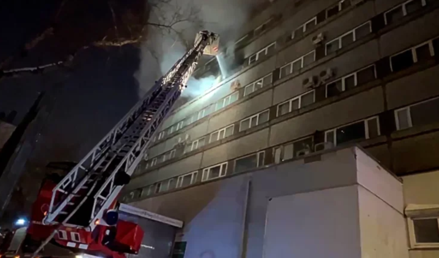 Pożar hotelu w Moskwie