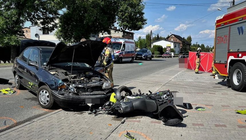 Wypadek w Orzeszu