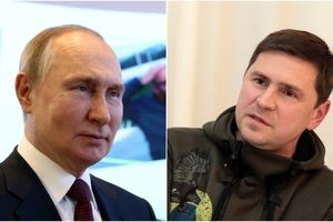 Mychajlo Podolak i Władimir Putin