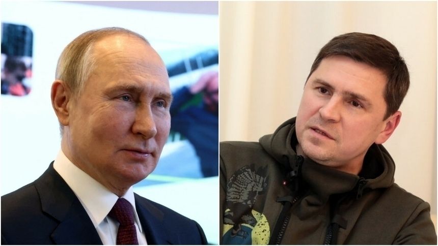 Mychajlo Podolak i Władimir Putin