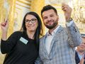 Iwona Pietrzak-Płachta Nauczycielka Roku 2022 i Dariusz Martynowicz Nauczyciel Roku 2021