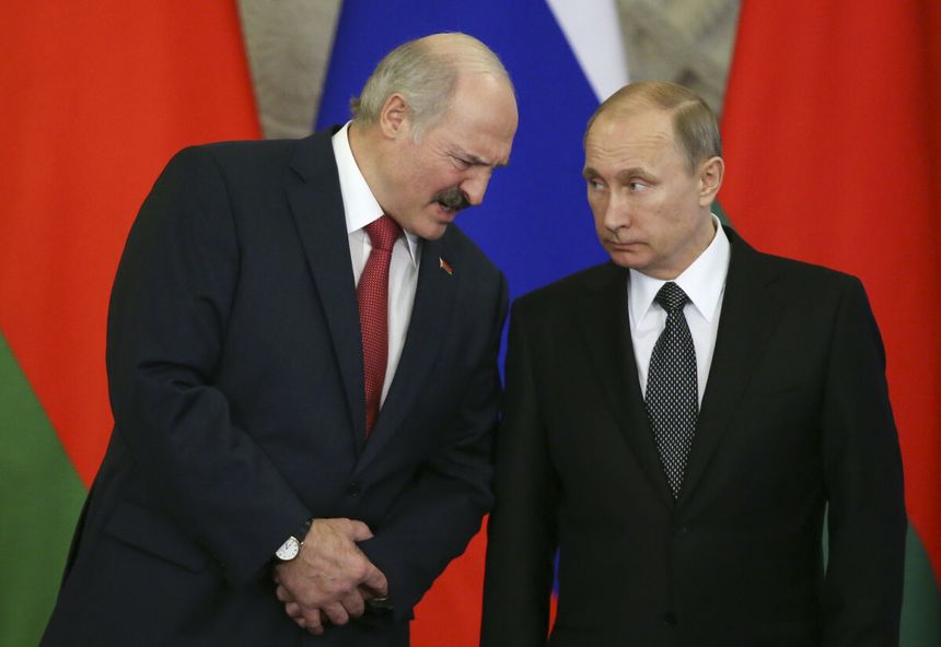 Alaksandr Łukaszenka i Władimir Putin