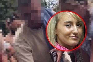 Mężczyzna z ręcznikiem i Iwona Wieczorek
