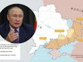 Mapa Ukrainy, Władimir Putin