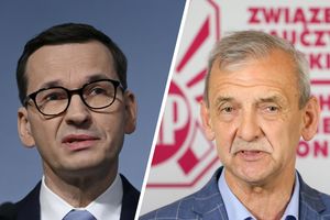 Mateusz Morawiecki i Sławomir Broniarz