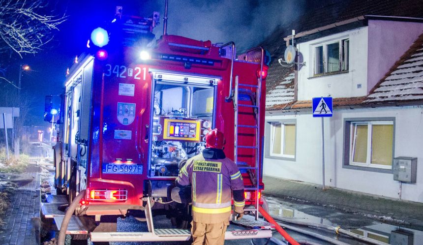 Pożar w Starogardzie Gdańskim